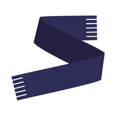 冬の防寒アイテム・マフラーのイラスト