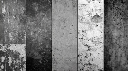 Textured concrete surfaces variety abstract backgrounds