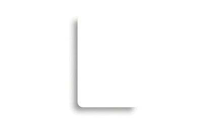 A simple, minimalist composition featuring the shape of a capital letter "L" rendered in a subtle gradient