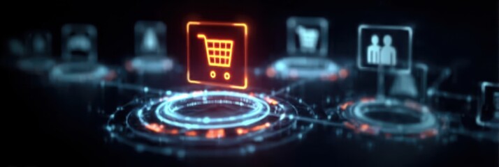 Customer engagement driven experiential marketing strategy illustrated with interface labeled Experiential Marketing and icons for retail interaction and brand experience