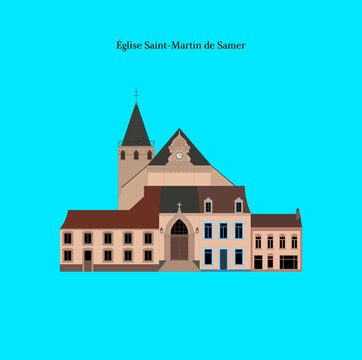 &Eacute;glise Saint-Martin de Samer, France