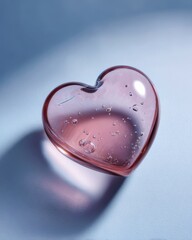 Heart-shaped Object Rests on a Flat Surface