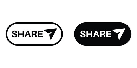 Share icons multiple style collection. icon in vector. Logotype