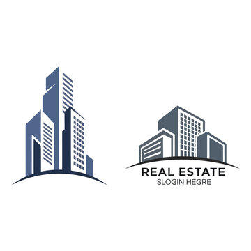 Real estate buildings logo concepts modern style