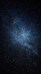 Obraz premium Starry Milky Way field showing a bright, fuzzy star cluster at the center amid countless blue-white stars. Concept Milky Way Night Sky, Bright Central Star Cluster, Blue-White Stars