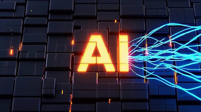 AI technology concept design