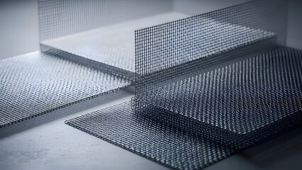 Metal Grating Steps in Industrial Setting.