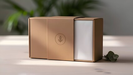 Luxury Gift Box with Blank Card Inside.