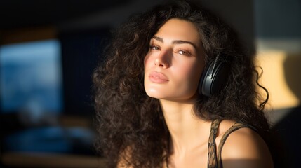 A marine soundscape researcher listening to whale calls through specialized underwater headphones, translating acoustic patterns into digital spectrograms — bioacoustics, ocean communication study,