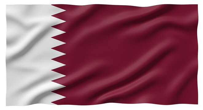 QatarFlagWavingInWind