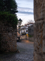 Medieval stone alley in Santillana del Mar, Spain
