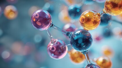 Abstract molecular structure science background