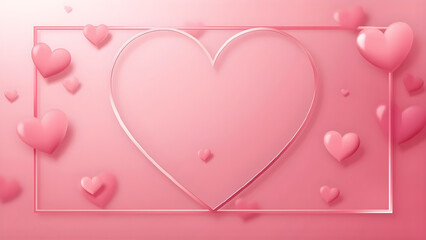 pink hearts background