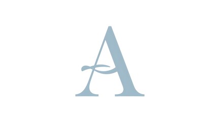Elegant letter a monogram