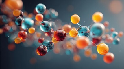 Molecular structure abstract science technology background