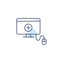 New task on workstation, screen add, app install, workspace update. Plus on workspace screen. Pixel perfect, editable stroke vector icon