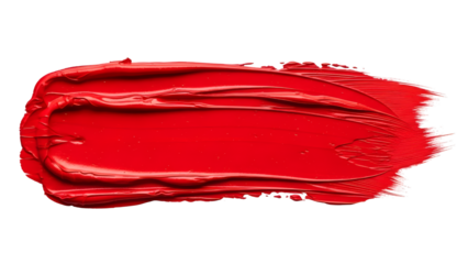 Rich Red Cosmetic Smear Texture On Black Background