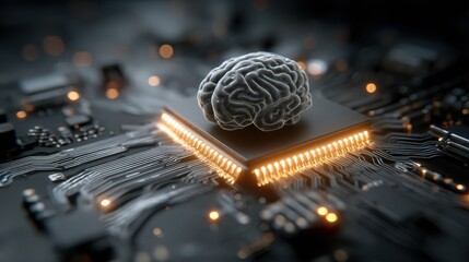 AI assistant brain processor with LLM technology and machine learning for business support and future technology development