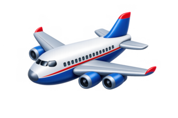 Simple airliner icon for travel and aviation design projects