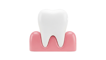 Stylized Tooth and Gums
