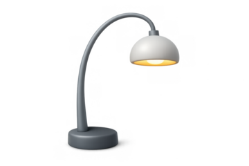 Elegant curved floor lamp design for interior decor