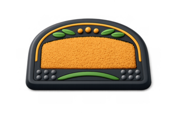 Cartoon doormat icon design for home decor and graphic illustration