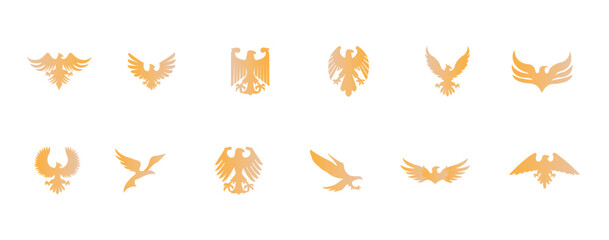 Fototapeta premium eagle seal symbol vector