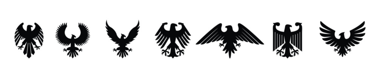 eagle seal symbol vectors