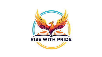Fototapeta premium Rise with pride logo