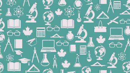 School Seamless Patterns