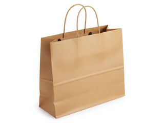 Simple brown paper shopping bag