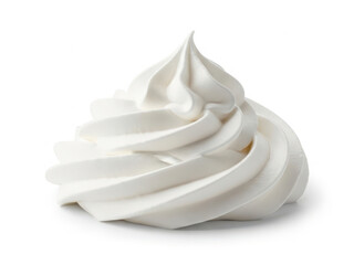 Swirl of whipped cream
