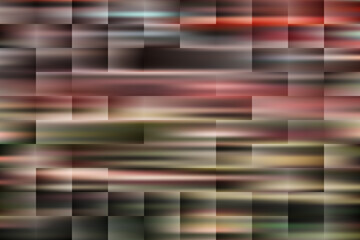 Rectangle shaped tiles with different pattern. Abstract mosaic motion background.