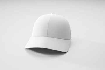 Minimal White Baseball Cap Mockup for Branding Presentation