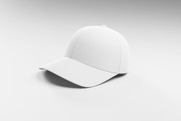 Minimal White Baseball Cap Mockup for Branding Presentation