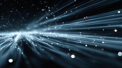 Futuristic tech background featuring blue holographic lights and smooth data streams for gamers and designers