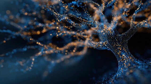 Abstract Neural Network: An artistic depiction of a neural network, reminiscent of a tree's intricate structure, with glowing nodes and interconnected pathways.