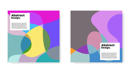 Modern Abstract Background with Vibrant Colors and Fluid Geometric Forms