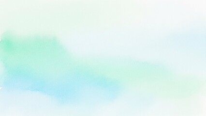 Soft Azure Blue Watercolor Gradient Background with Subtle Paper Texture. Serene Abstract Sky Wash for Website Wallpaper and Design