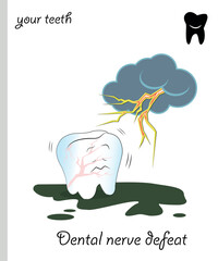 Funny teeth dental nerve defeat.eps