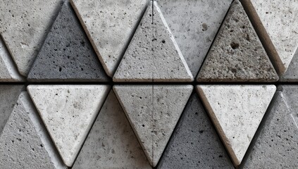 Geometric triangular pattern, resembling stone tiles