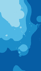 Obraz premium Captivating Abstract Blue Background with Floating Bokeh Lights Creating a Dreamy and Tranquil Atmosphere for Visual and Creative Elegance