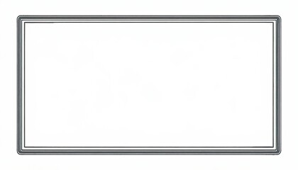 Empty white rectangle with thin black border