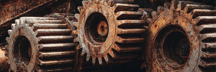 Close-up of rusted gears (2)