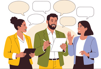Fototapeta premium Business meeting Vector