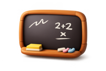 Simple blackboard icon for education and learning design