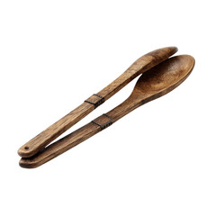 Fototapeta premium Isolated Transparent Png Of Wooden Spoons