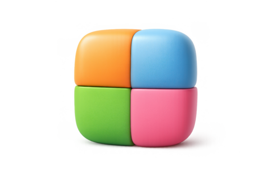 Vibrant geometric square composition for modern design and decor - Powered by Adobe