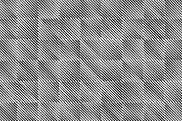Halftone texture from square tiles with different direction of gradient. Black diagonal lines that makes optical illusion pattern