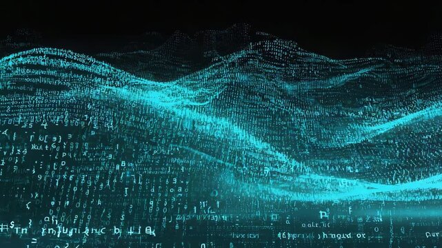 abstract binary code background